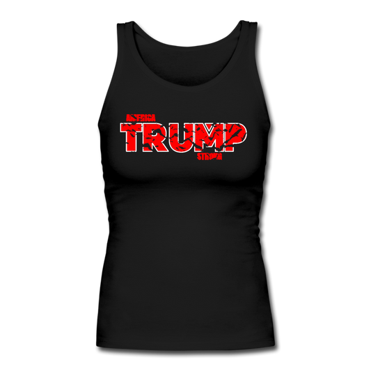 America Trump Strong Fitted Tank Top black - Loyalty Vibes