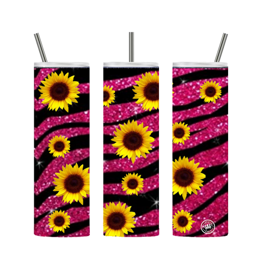 Sunflower Tumbler Pink 20 oz. - Loyalty Vibes