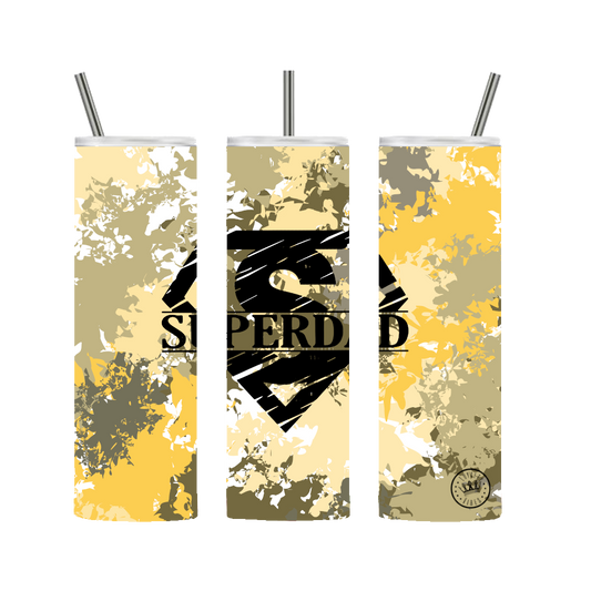 Superdad Camo Tumbler 20 oz. Yellow Camo - Loyalty Vibes