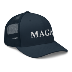 Loyalty Vibes MAGA Trucker Hat Navy Blue OS - Loyalty Vibes
