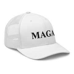 Loyalty Vibes MAGA Trucker Hat White OS - Loyalty Vibes