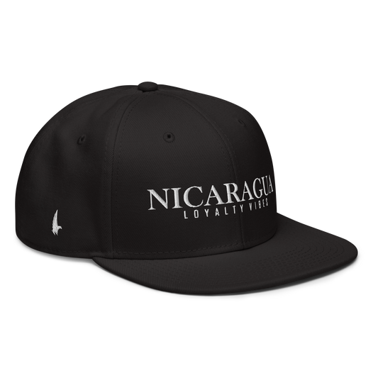 Loyalty Vibes Traditional Nicaragua Snapback Hat Black - Loyalty Vibes