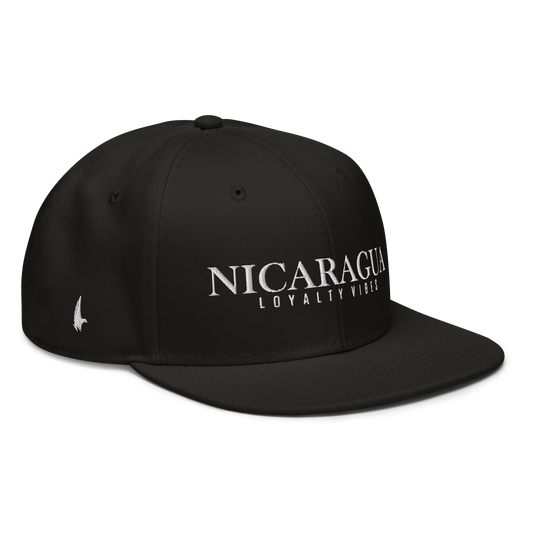 Traditional Nicaragua Snapback Hat Black - Loyalty Vibes