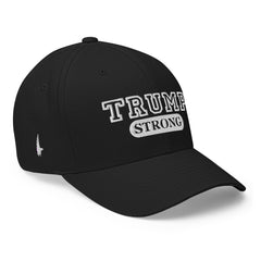 Loyalty Vibes Trump Strong Fitted Hat Black - Loyalty Vibes