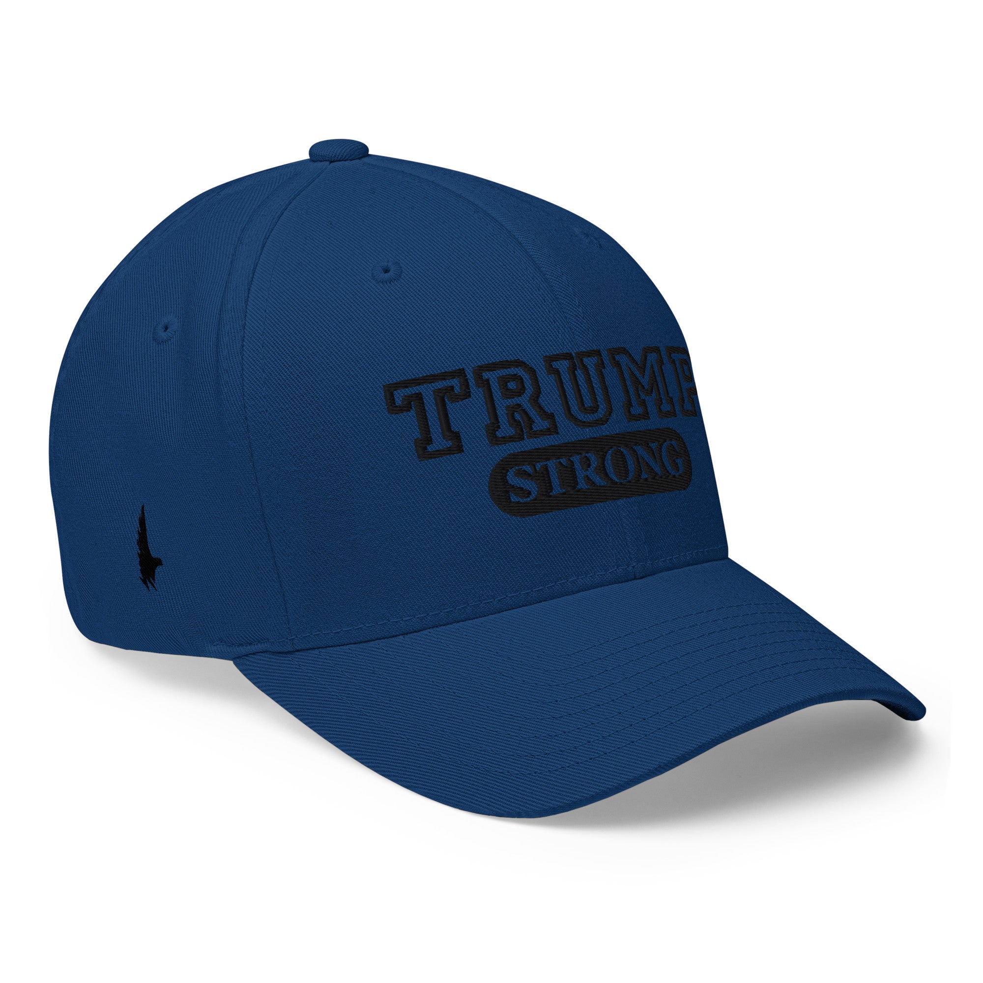 Loyalty Vibes Trump Strong Fitted Hat Blue Black - Loyalty Vibes