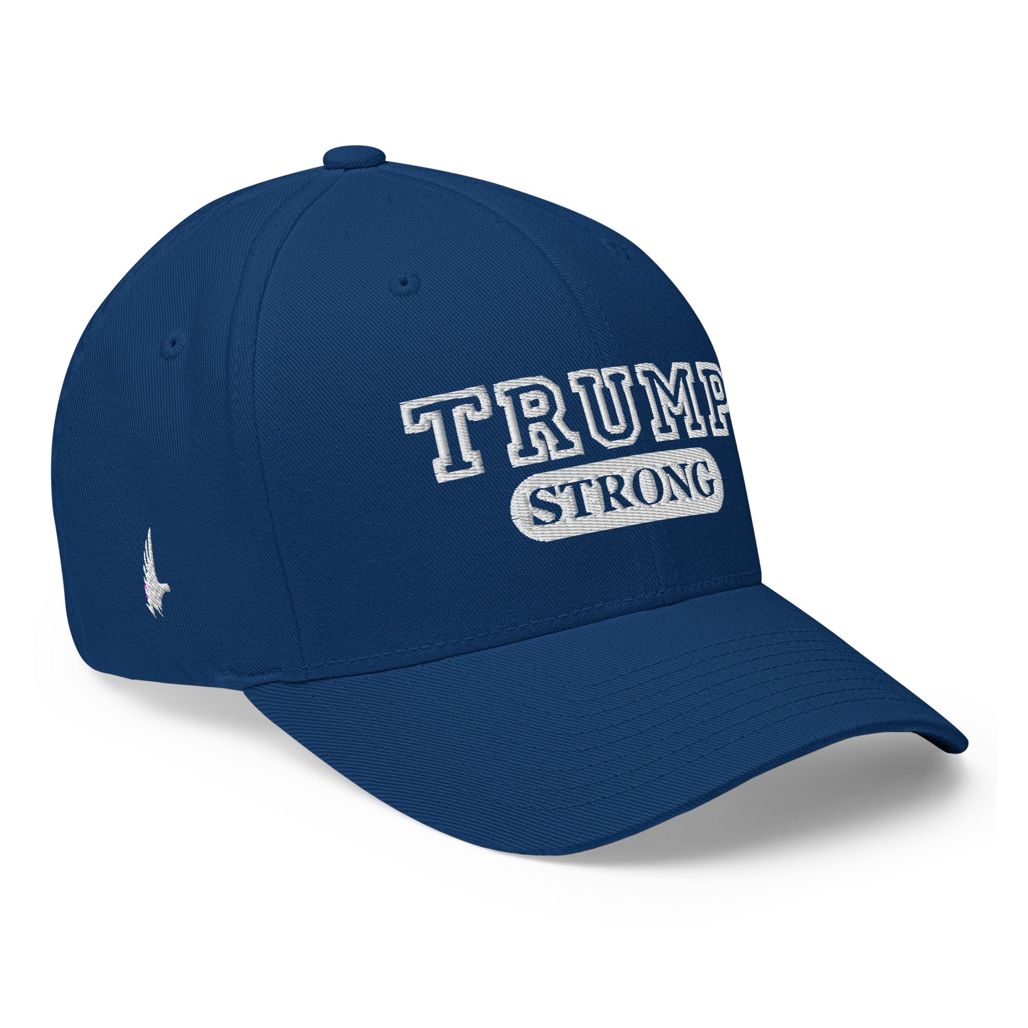 Loyalty Vibes Trump Strong Fitted Hat Blue - Loyalty Vibes