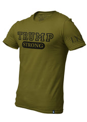 Trump Strong T-Shirt Camo Green Black - Loyalty Vibes