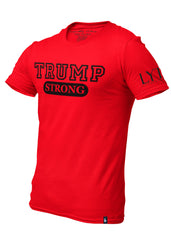 Trump Strong T-Shirt Red Black - Loyalty Vibes