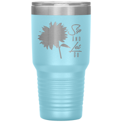 Sip And Let Go Tumbler Light Blue - Loyalty Vibes