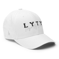 LYTY Logo Fitted Hat White White - Loyalty Vibes