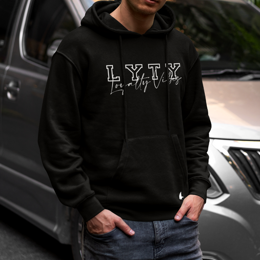 LYTY Logo Hoodie Black - Loyalty Vibes