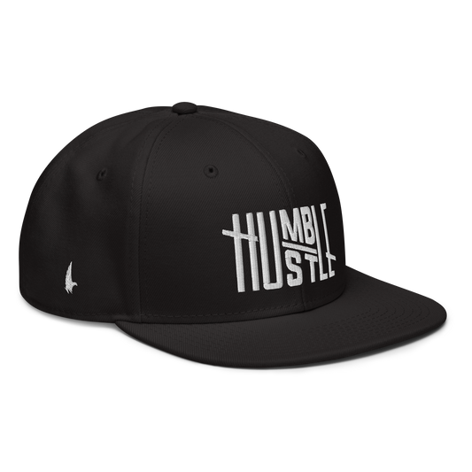 Humble Hustle Snapback Hat Black White OS - Loyalty Vibes