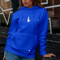 Flex Logo Hoodie Blue - Loyalty Vibes