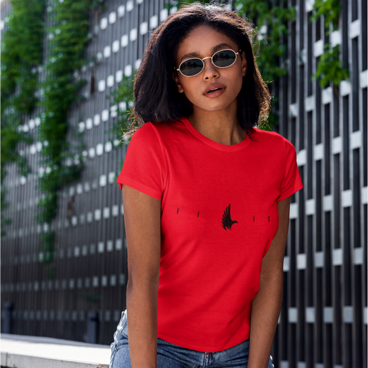 Flex Logo Tee Red - Loyalty Vibes