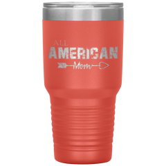 All American Mom Tumbler Coral - Loyalty Vibes